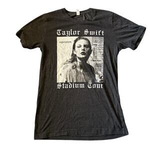 Taylor Swift Black Tee Small Reputation Stadium Tour 2018 Double Side Concert